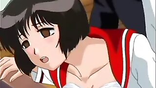 Super-cute hentai pupil dildoed gash look-alike everywhere ass-fucked